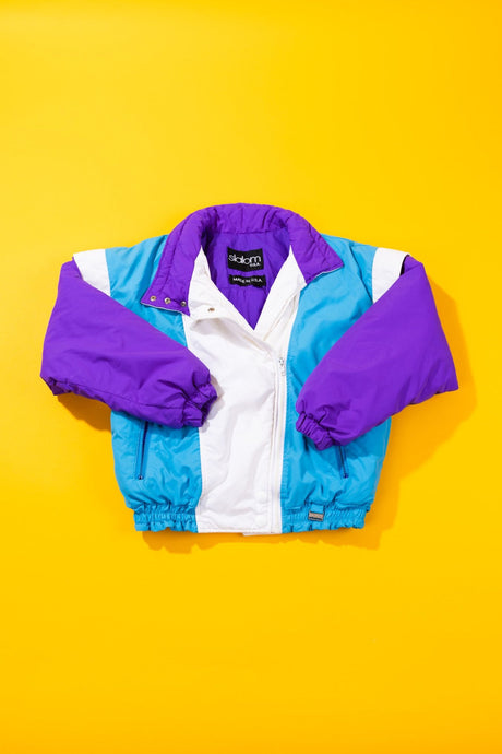 Vintage 80s Slalom Puffer Jacket