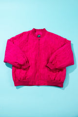 Vintage 90s Just Jess Silk Bomber Jacket