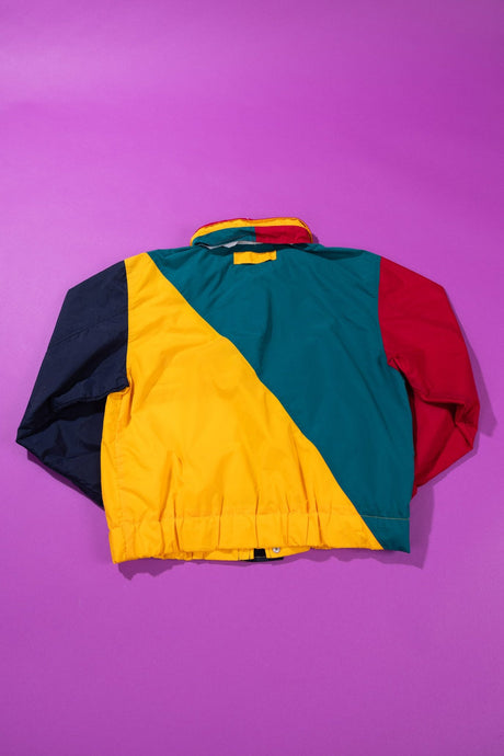 Vintage 90s Color Block Windbreaker (M)