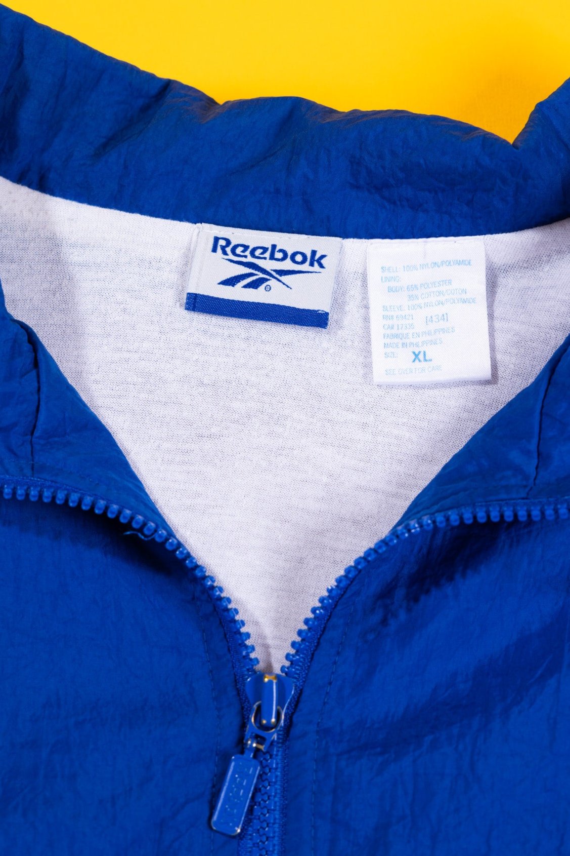 Vintage 90s Reebok Windbreaker (blue/white)