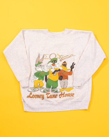 Vintage 1994 Looney Tune House Miami Hurricanes Crewneck Sweater