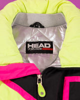 Vintage 80s Head Sportswear Neon Ski Jacket