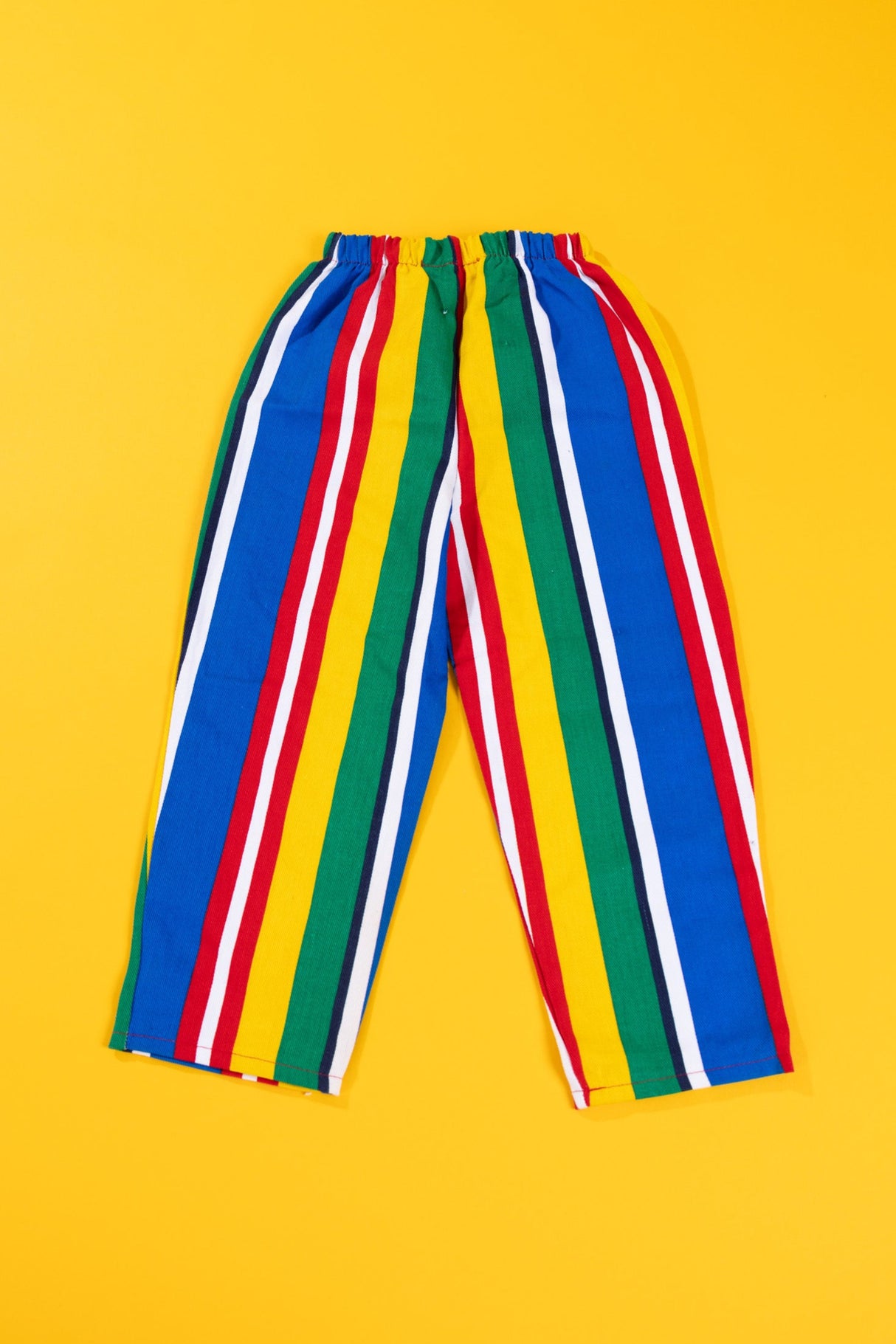 Vintage 90s Striped Color Block Pants (Kids - 4)