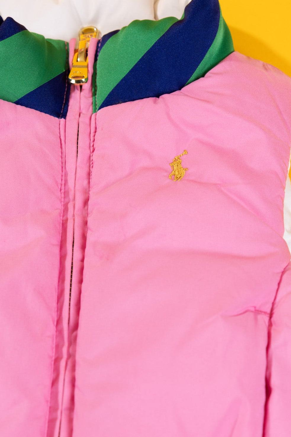 Vintage 90s/Y2K Ralph Lauren Down Reversible Puffer Vest (Kids - S/XS)