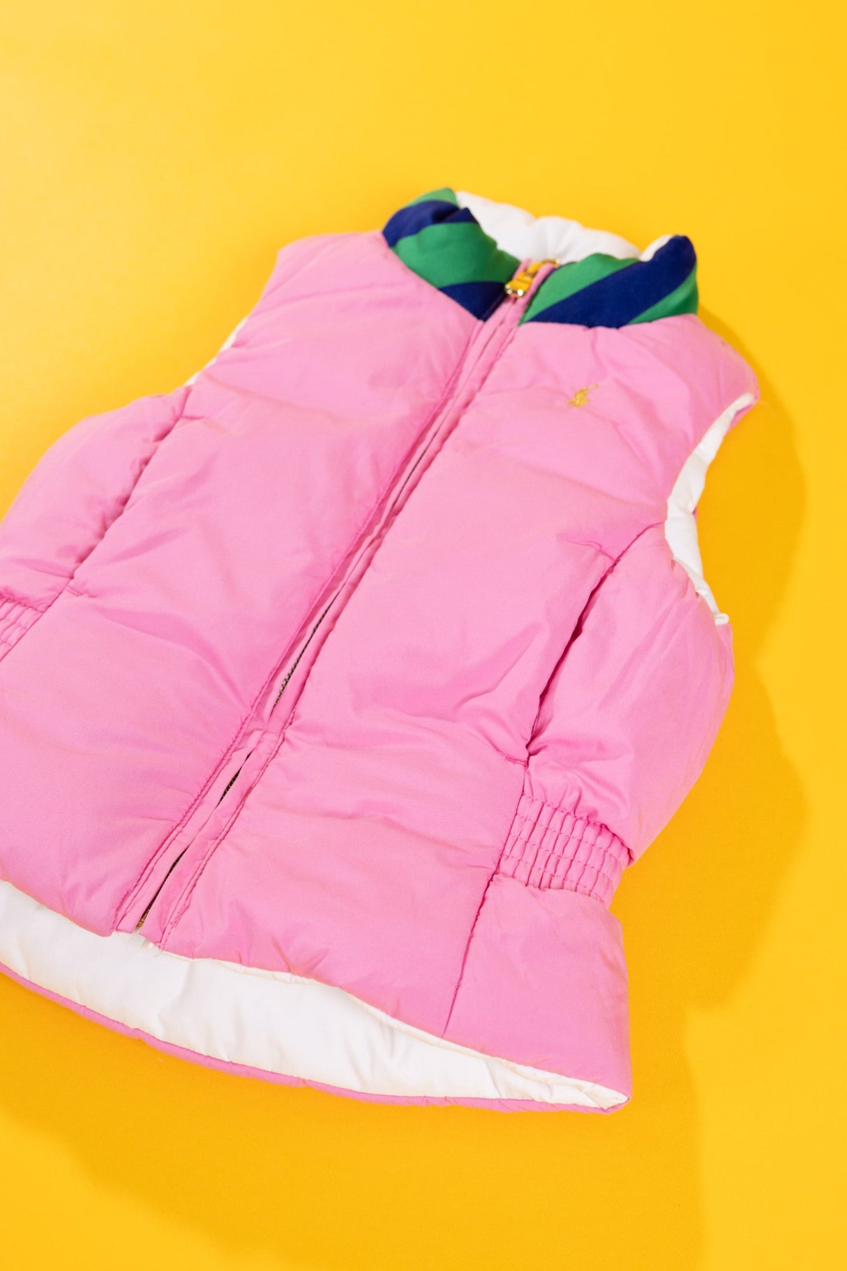 Vintage 90s/Y2K Ralph Lauren Down Reversible Puffer Vest (Kids - S/XS)