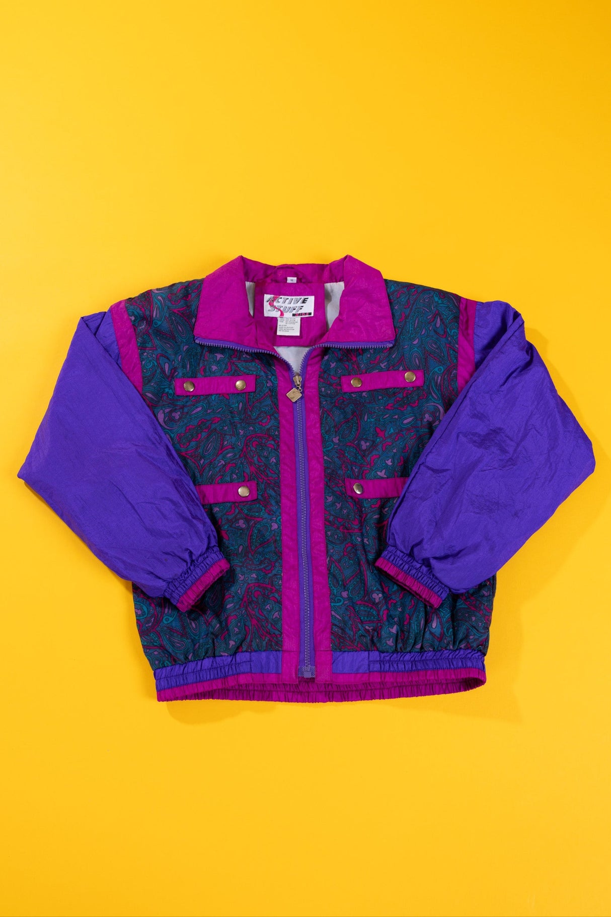 Vintage 90s Active Stuff Windbreaker (Youth - 12)