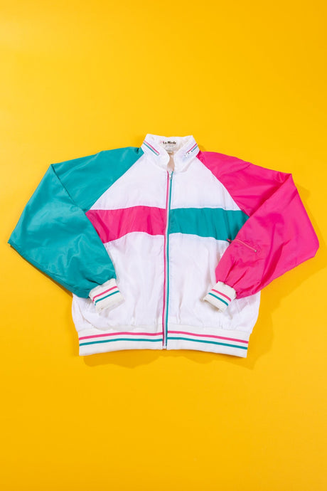 Vintage 90s Lady La Mode Active Sportswear Windbreaker