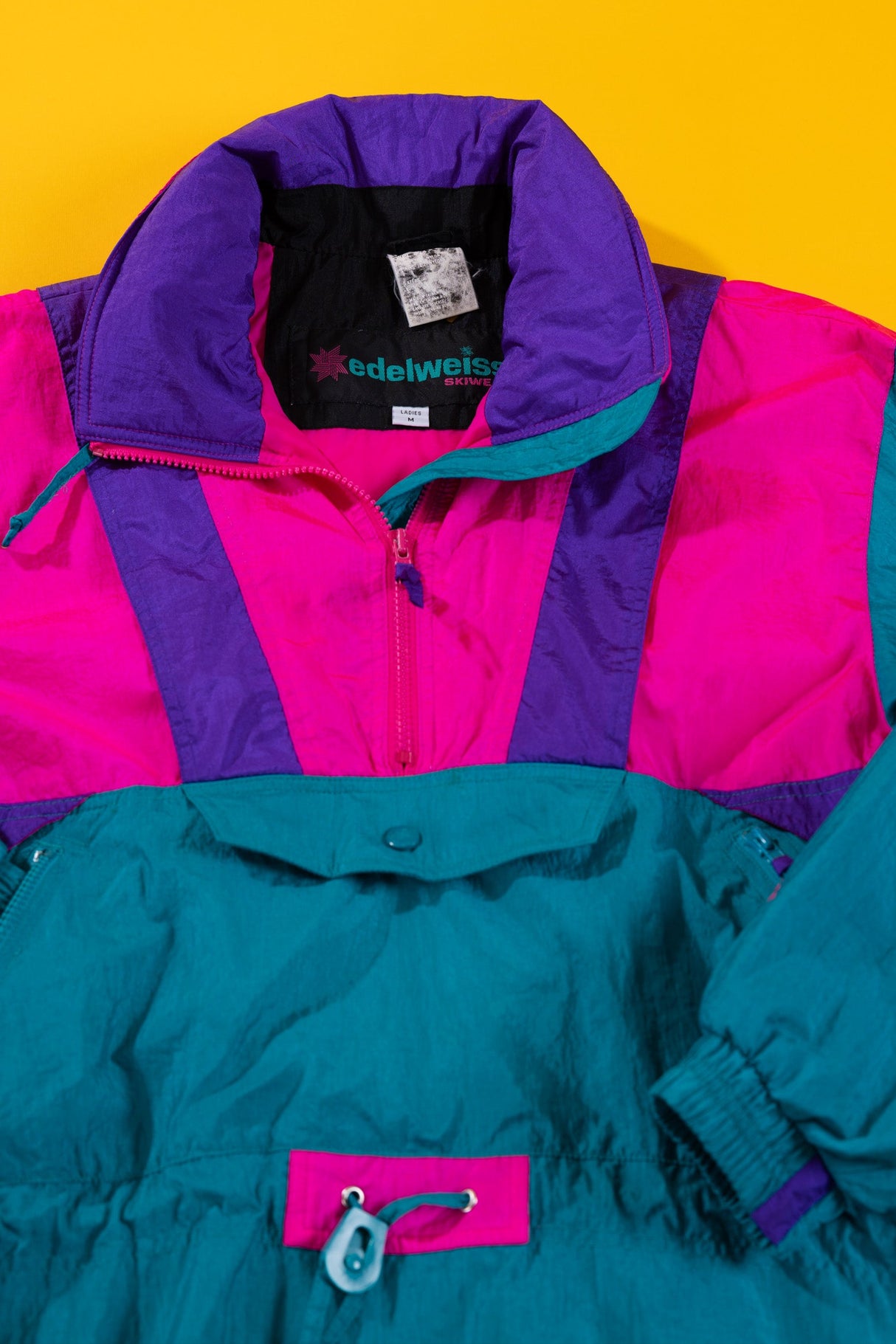 Vintage 90s Edelweiss Skiwear Pullover Jacket