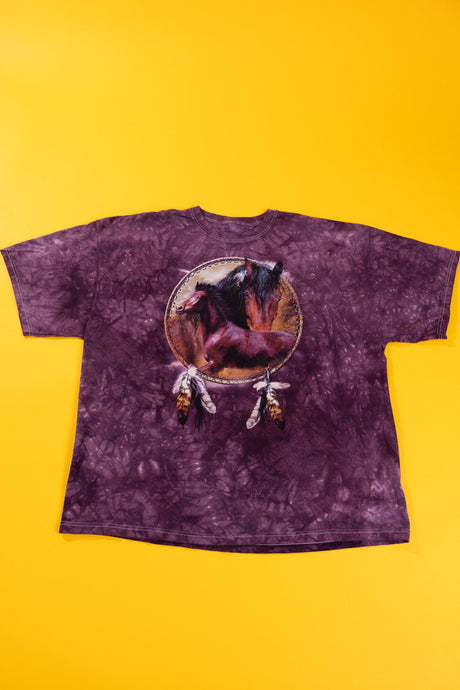 Vintage Y2K Horse Tie Dye T-shirt