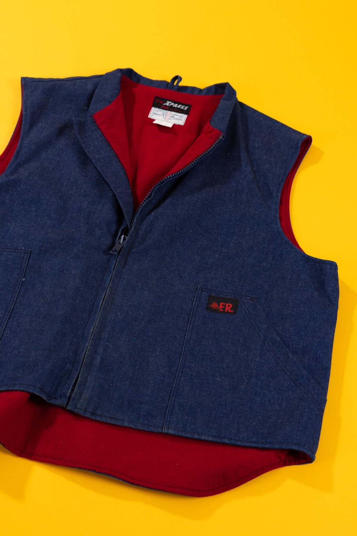 Vintage 90s F.R. Xpress Denim Vest