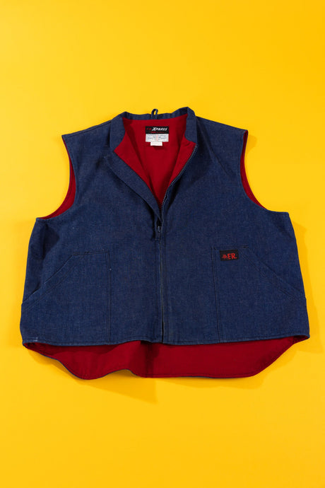 Vintage 90s F.R. Xpress Denim Vest