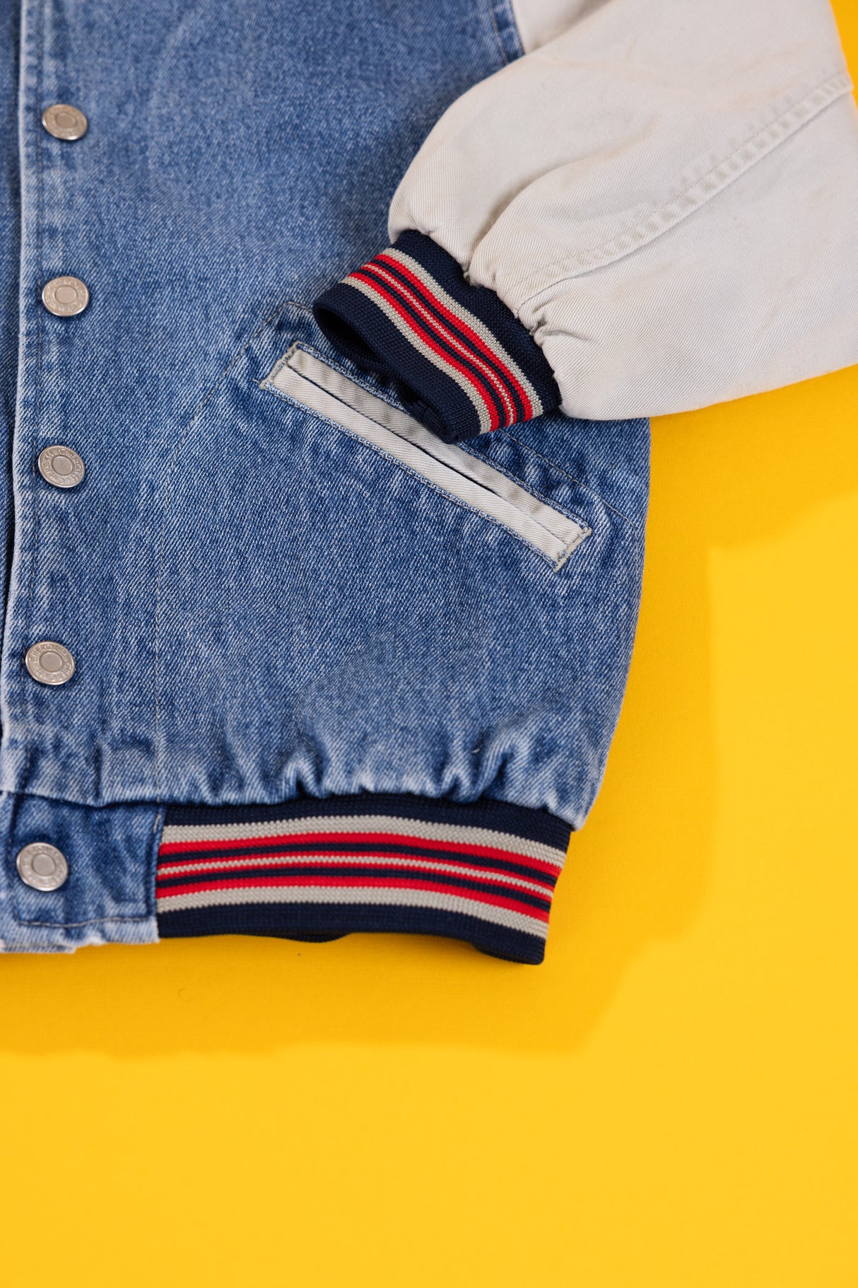 Vintage 90s Cherokee Denim Varsity Jacket (Kids - 5T)