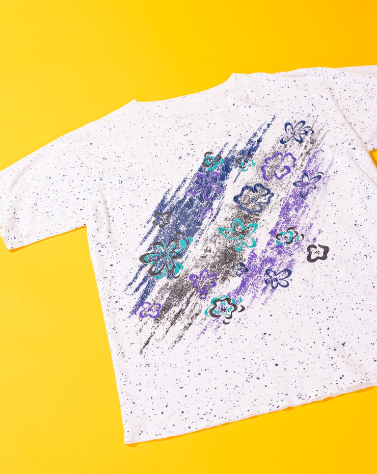 Vintage 90s Retro Speckled Floral T-shirt