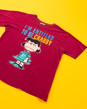 Vintage 90s I'm Entitled To Be Crabby Lucy Van Pelt Peanuts T-shirt