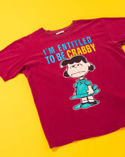 Vintage 90s I'm Entitled To Be Crabby Lucy Van Pelt Peanuts T-shirt