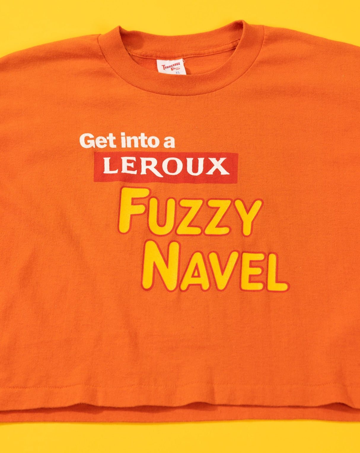 Vintage 80s Leroux Fuzzy Navel Crop Top