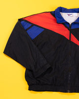 Vintage 90s Reebok Windbreaker (Black/Red/Blue)