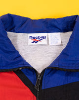 Vintage 90s Reebok Windbreaker (Black/Red/Blue)