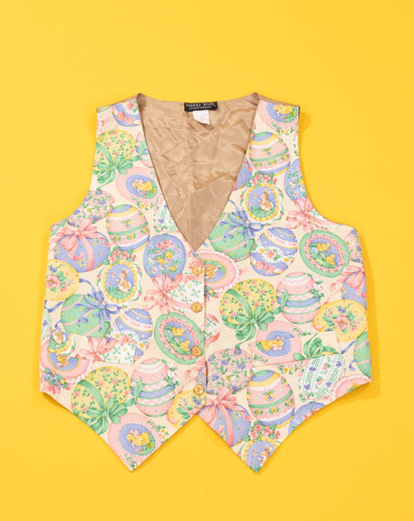 Vintage 80s Saddle River Sportswear Easter Vest