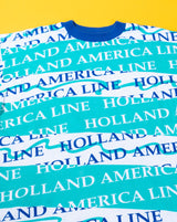 Vintage 90s Holland America Cruise Line All Over Print T-shirt