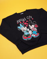 Vintage 80s Disney Mickey & Minnie Mouse Kansas City Crewneck Sweater