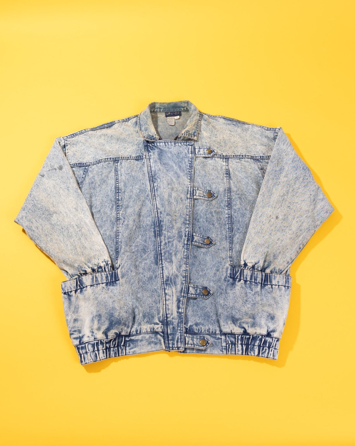 Vintage 80s Upper Class Acid Wash Denim Jacket