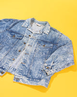 Vintage 80s First Acid Wash Denim Jacket