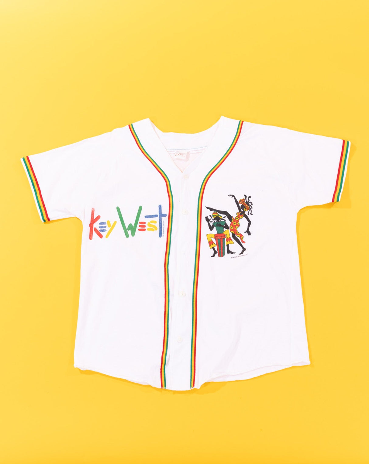 Vintage 90s Key West Baseball Button Up