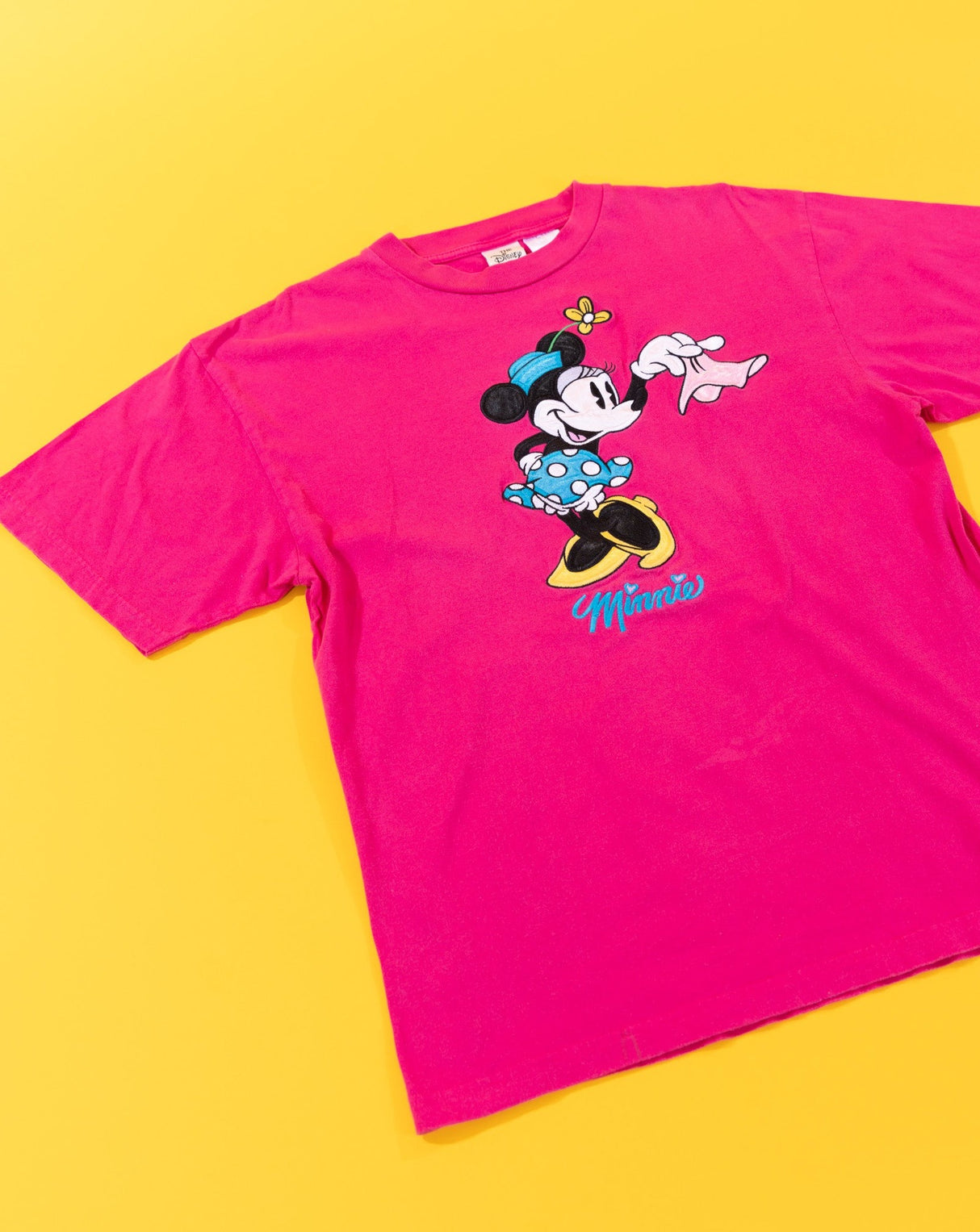 Vintage 90s Disney Minnie Mouse Embroidered T-shirt