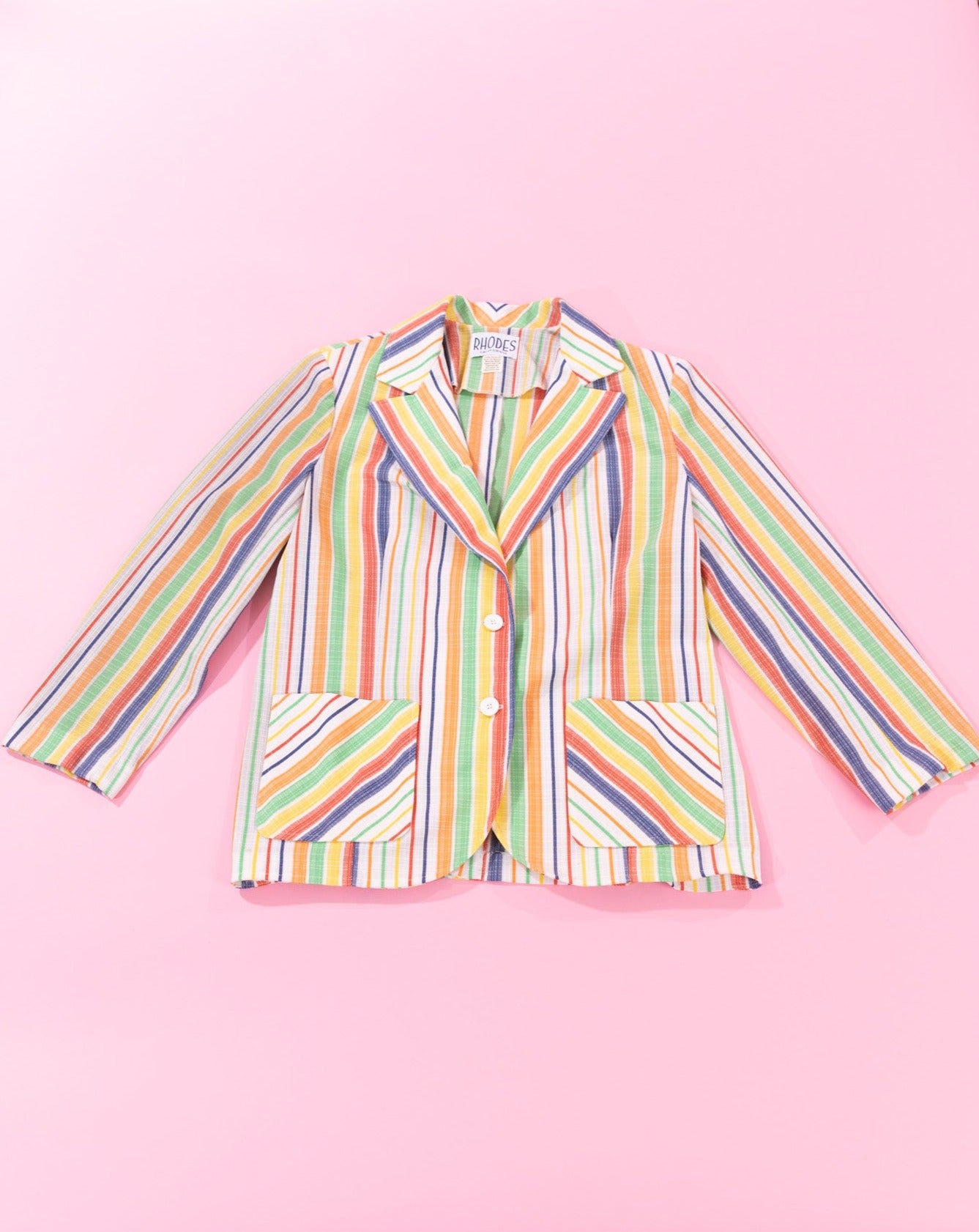 Vintage shops pastel striped blazer