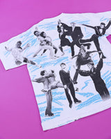 Vintage 1992 Tour World Figure Skating All Over Print T-shirt