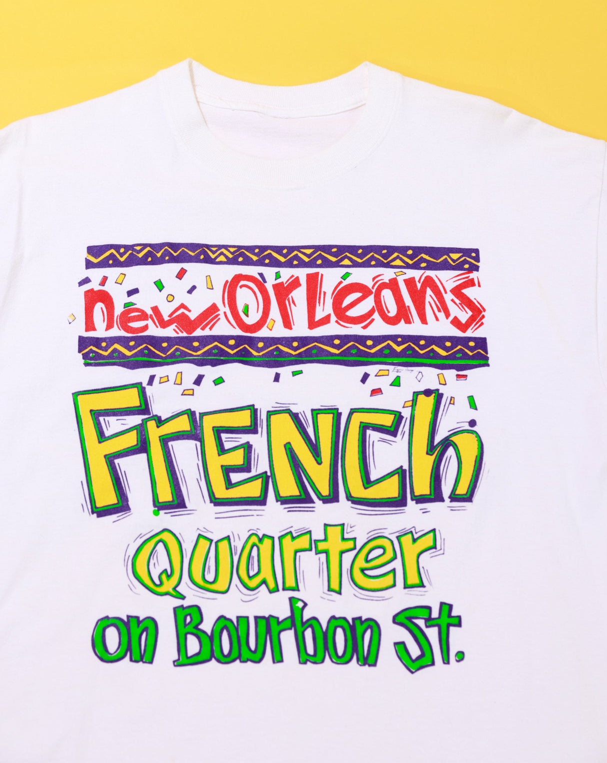 Vintage 90s New Orleans French Quarter on Bourbon St. T-shirt