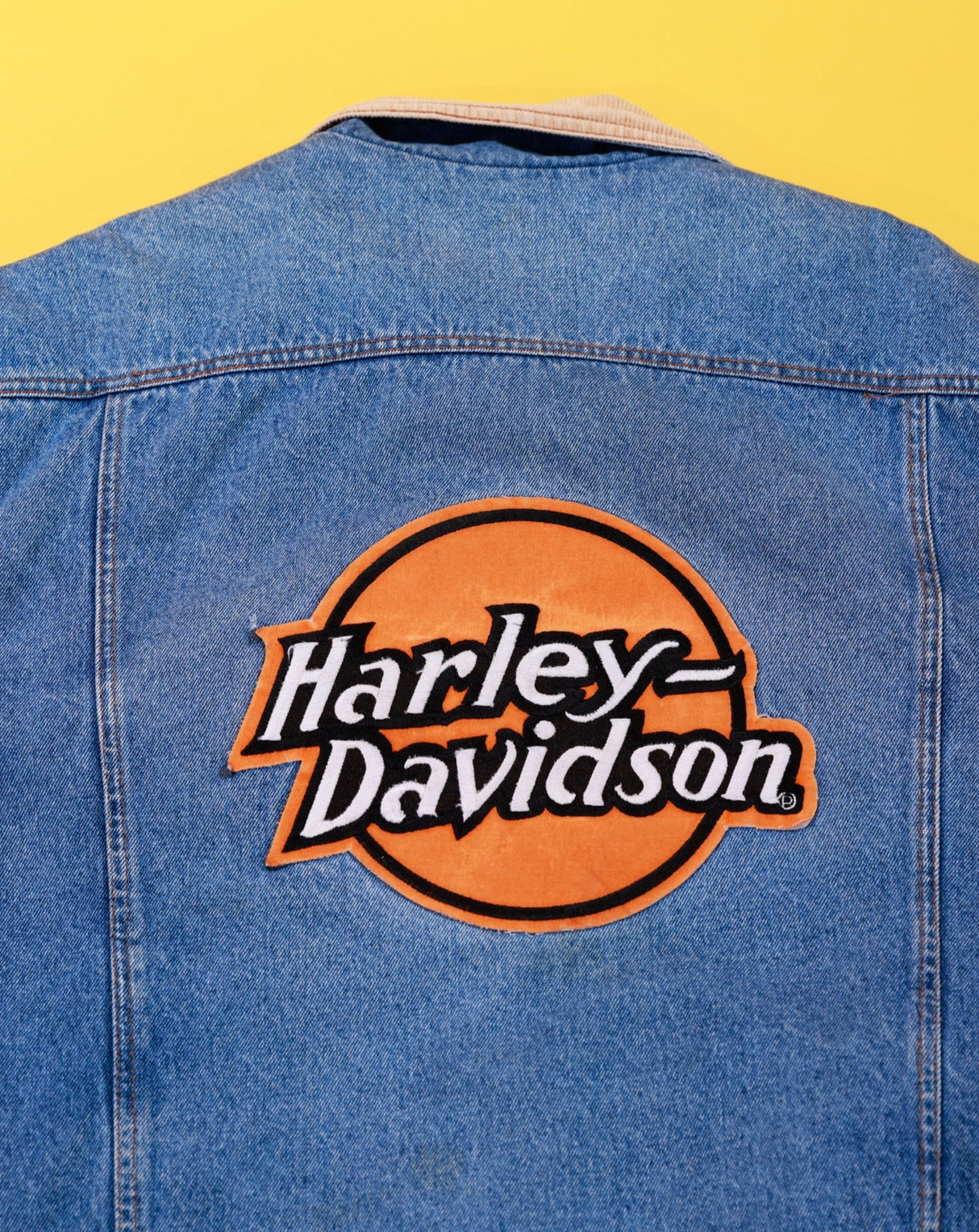 Vintage 80s Harley Davidson Denim Jacket