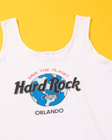 Vintage 90s Hard Rock Cafe Save The Planet Orlando Tank Top