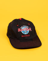 Vintage 90s Save The Planet Hard Rock Cafe Madrid Snapback Hat