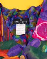 Vintage 80s Carole Little Petites Retro Vest & Shorts