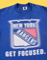 Vintage 90s New York Rangers Get Focused T-shirt