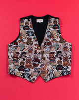 Vintage 80s Conterio Teddy Bear Vest