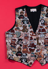 Vintage 80s Conterio Teddy Bear Vest