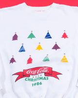 Vintage 1986 Coca-Cola Christmas Crewneck Sweater