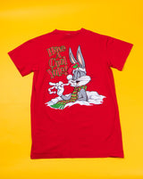 Vintage 1995 Looney Tunes Bugs Bunny Have a Cool Yule T-shirt