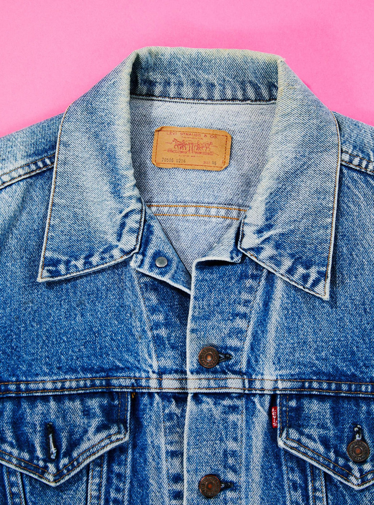 Vintage 80s Levi Strauss & Co Trucker Denim Jacket 70506