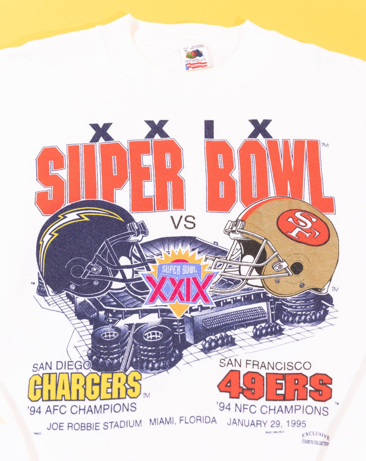 Vintage Super Bowl XXIX T-Shirt 49er's vs Chargers